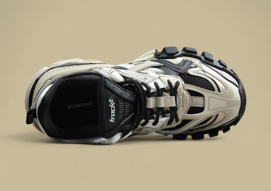 Balenciaga Beige & Black Runner Sneaker