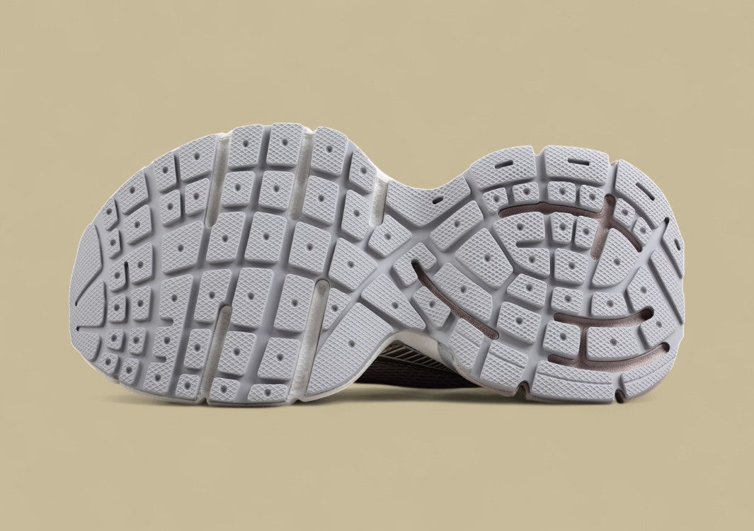 Balenciaga Beige and White Mesh Runner Sneaker