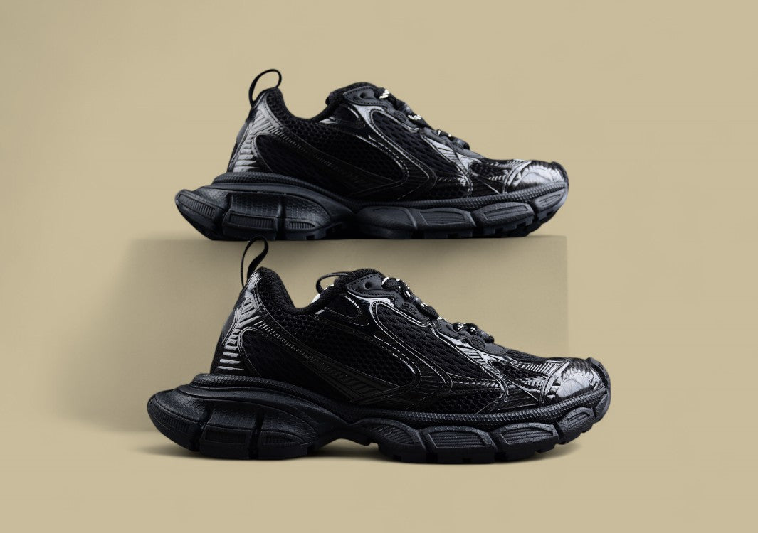 Balenciaga Black Mesh Runner Sneaker