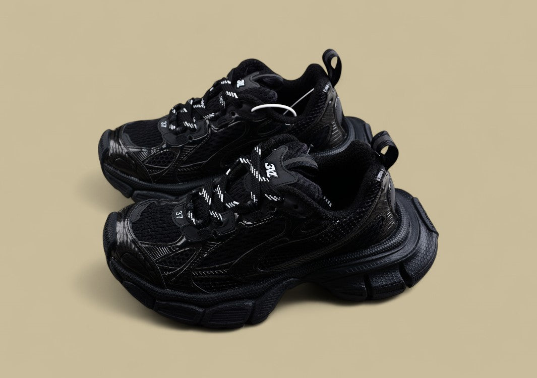 Balenciaga Black Mesh Runner Sneaker