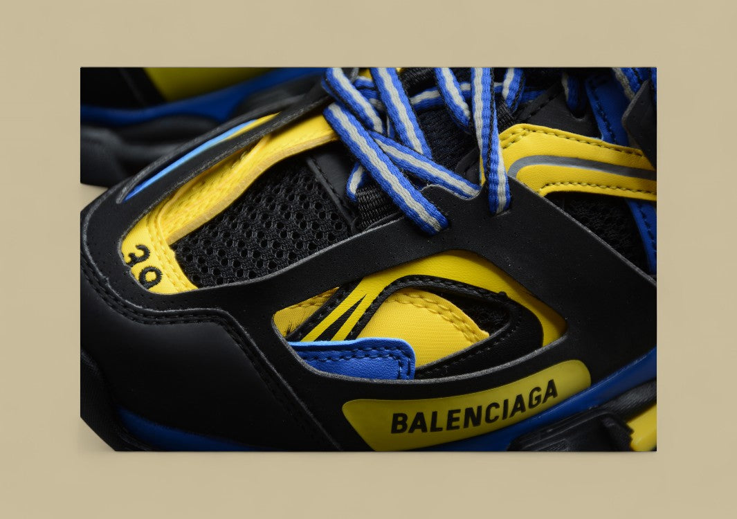 Balenciaga Black Yellow Blue Sneaker