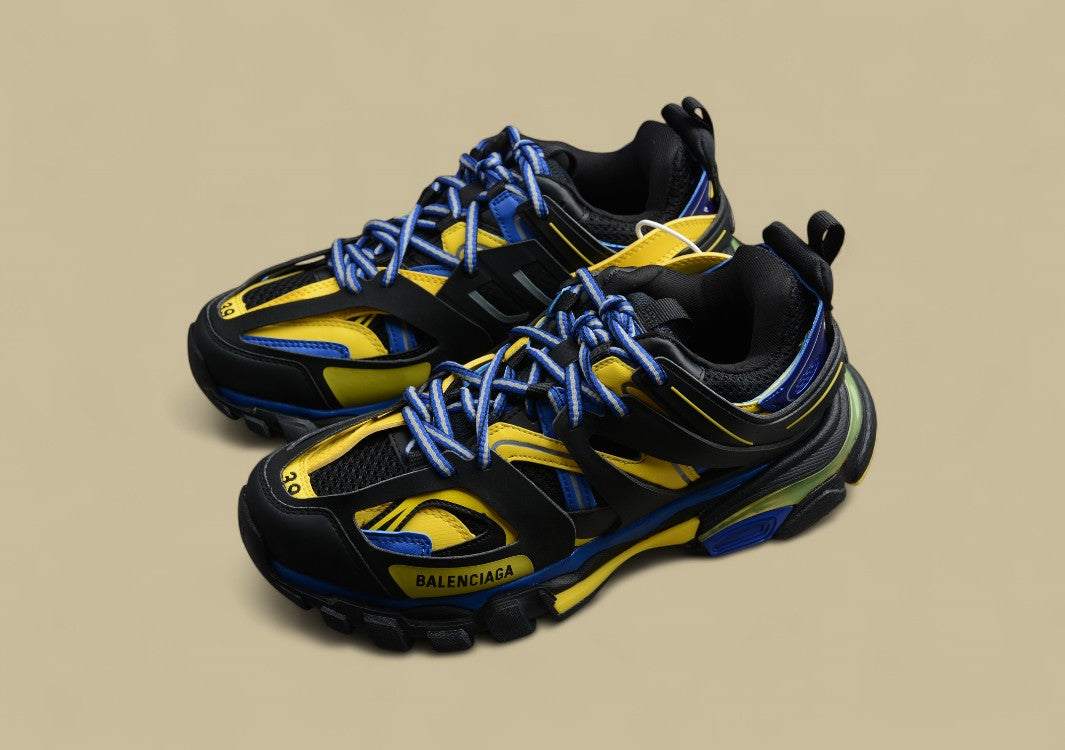 Balenciaga Black Yellow Blue Sneaker