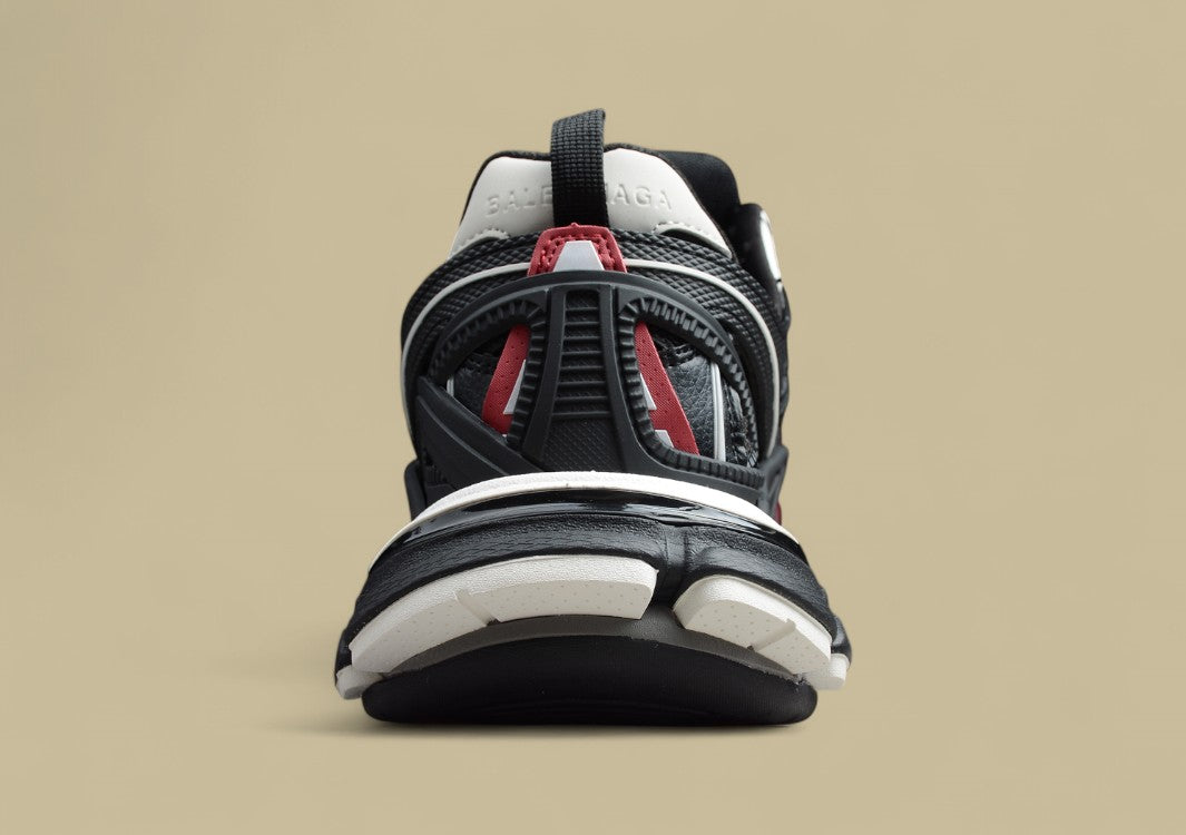 Balenciaga Black & Red Runner Sneaker