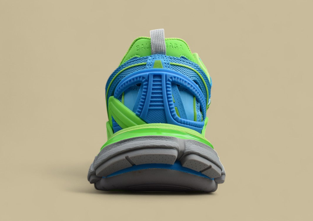 Balenciaga Blue & Green Runner Sneaker