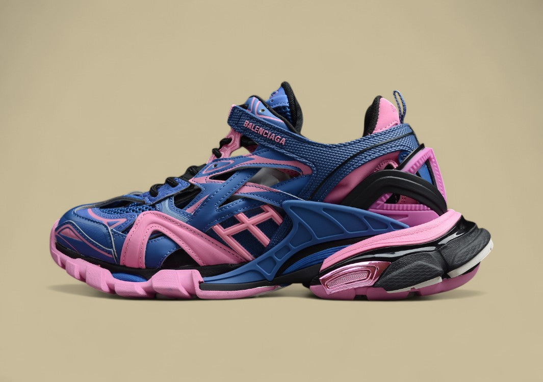 Balenciaga Blue & Pink Runner Sneaker