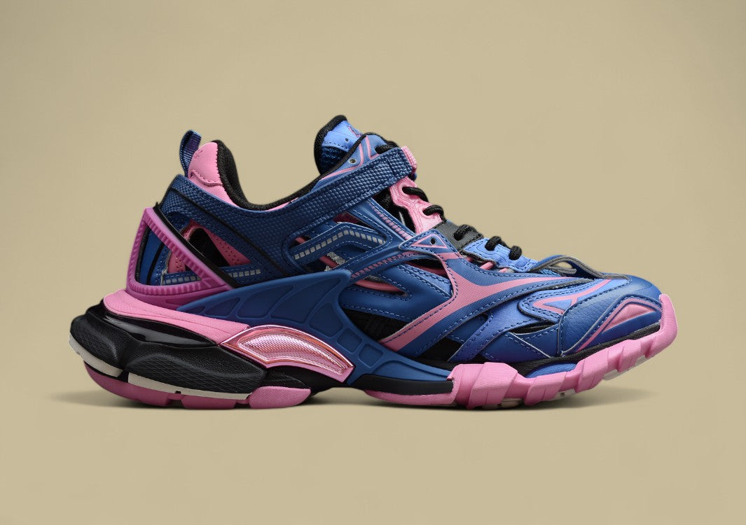 Balenciaga Blue & Pink Runner Sneaker