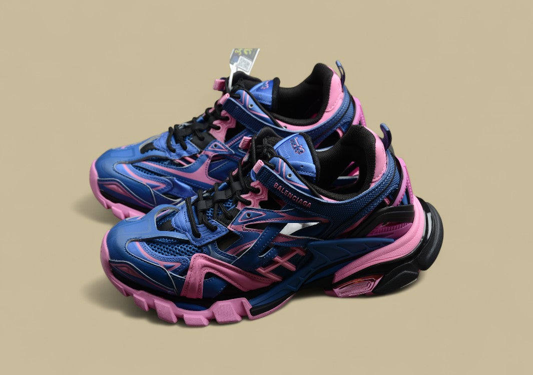 Balenciaga Blue & Pink Runner Sneaker