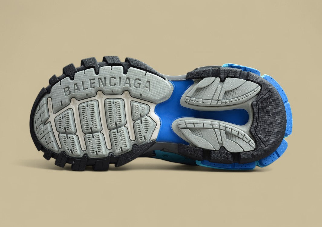 Balenciaga Blue & Pink Tech Runner Sneaker