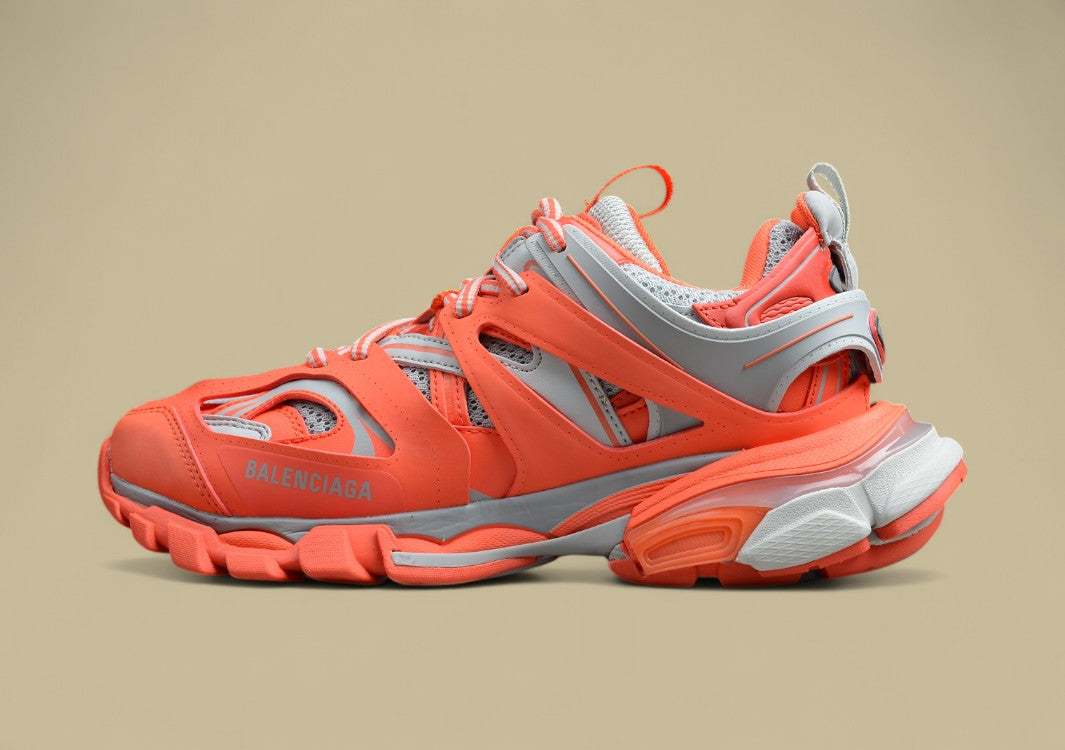 Balenciaga Bright Orange & Grey Runner Sneaker
