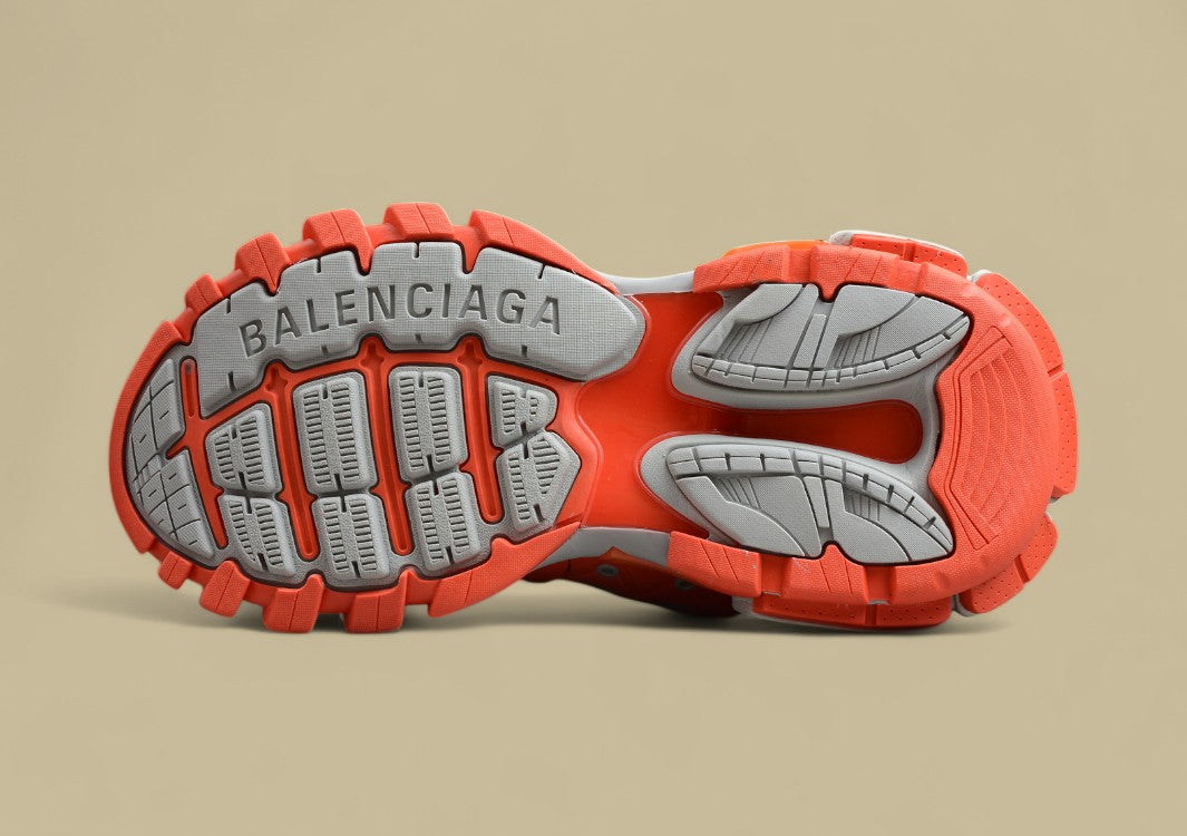 Balenciaga Bright Orange & Grey Runner Sneaker