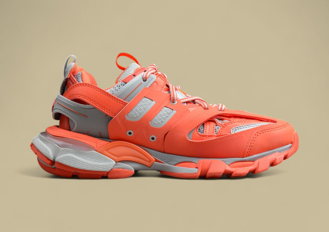 Balenciaga Bright Orange & Grey Runner Sneaker