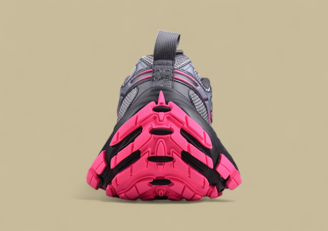 Balenciaga Cargo Sneaker – Black/Grey with Hot Pink