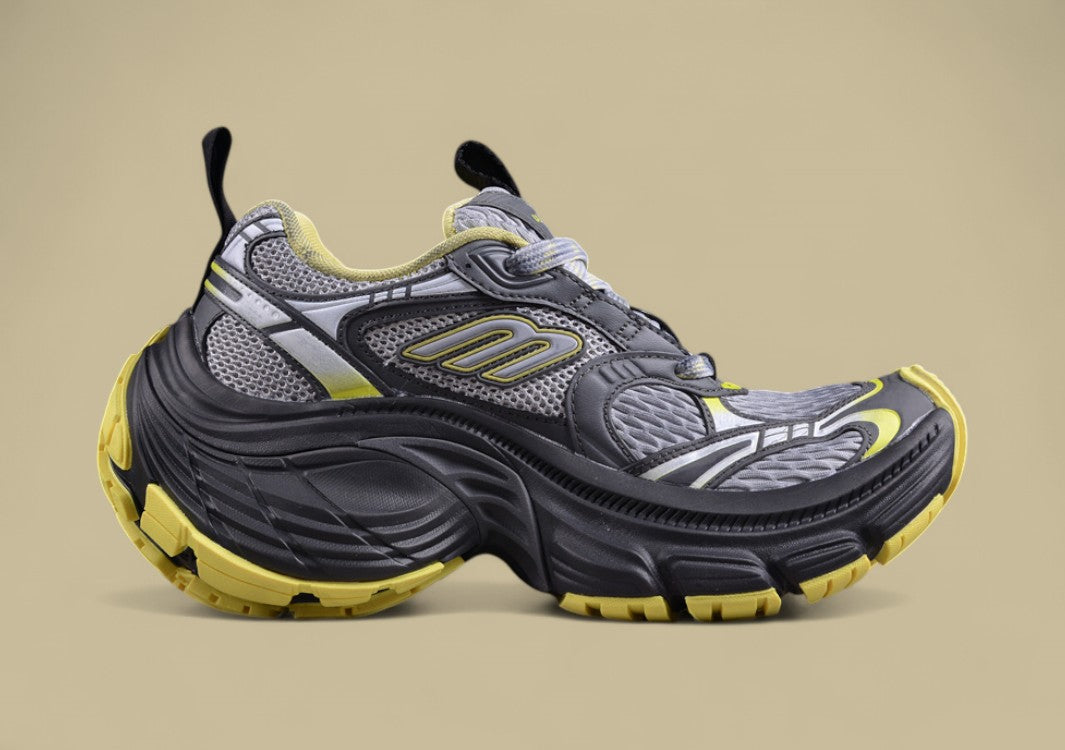 Balenciaga Cargo Sneaker – Black/Grey with Yellow