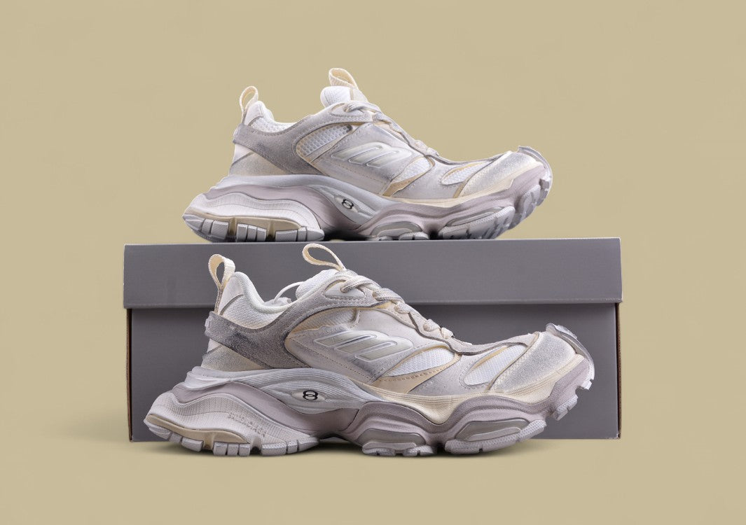 Balenciaga Cargo Sneaker – Off-White/Grey