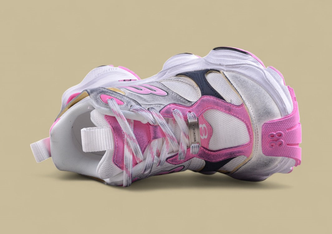 Balenciaga Cargo Sneaker – White/Pink/Grey