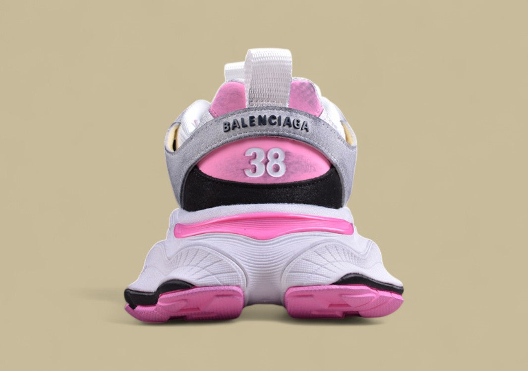 Balenciaga Cargo Sneaker – White/Pink/Grey
