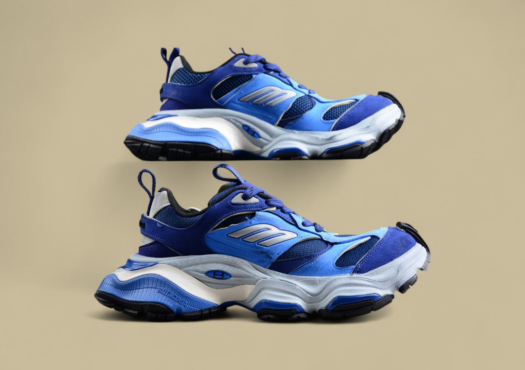 Balenciaga Cargo Sneaker in Blue/Black