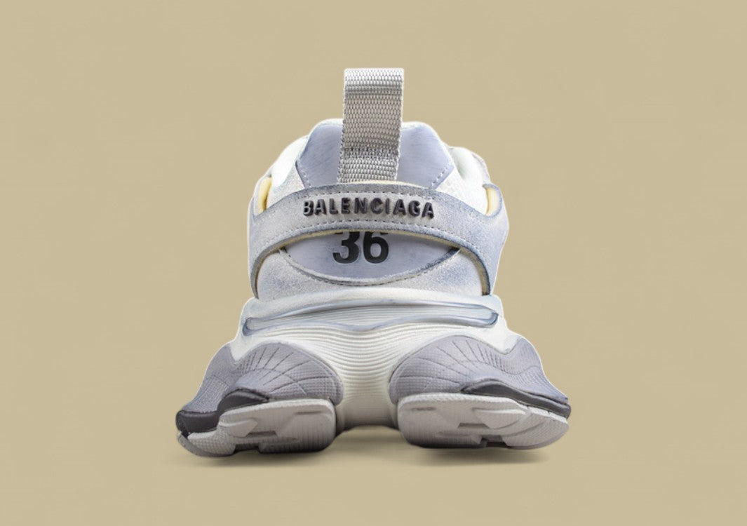 Balenciaga Cargo Sneaker in White/Grey