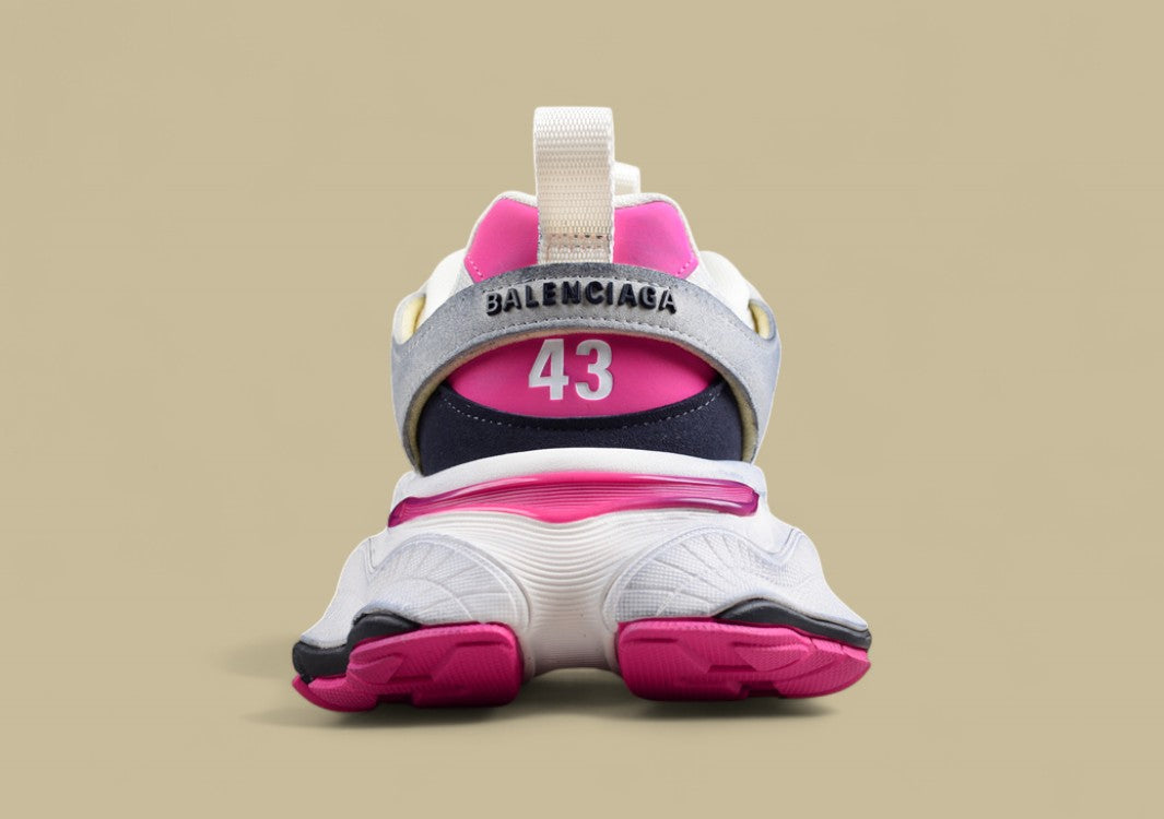 Balenciaga Cargo Sneaker in White/Pink/Grey