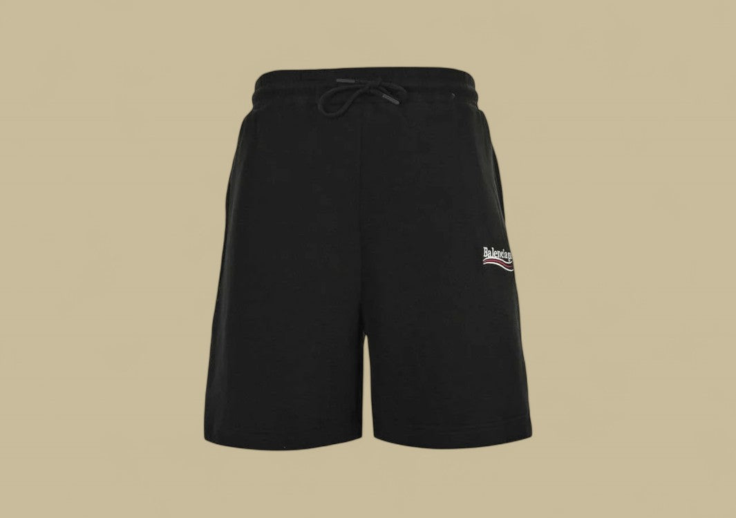 Balenciaga Classic Embroidery Coca-Cola Logo Shorts – Black