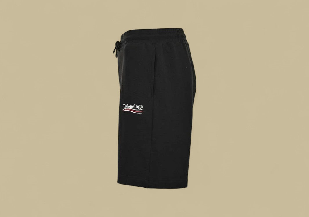 Balenciaga Classic Embroidery Coca-Cola Logo Shorts – Black