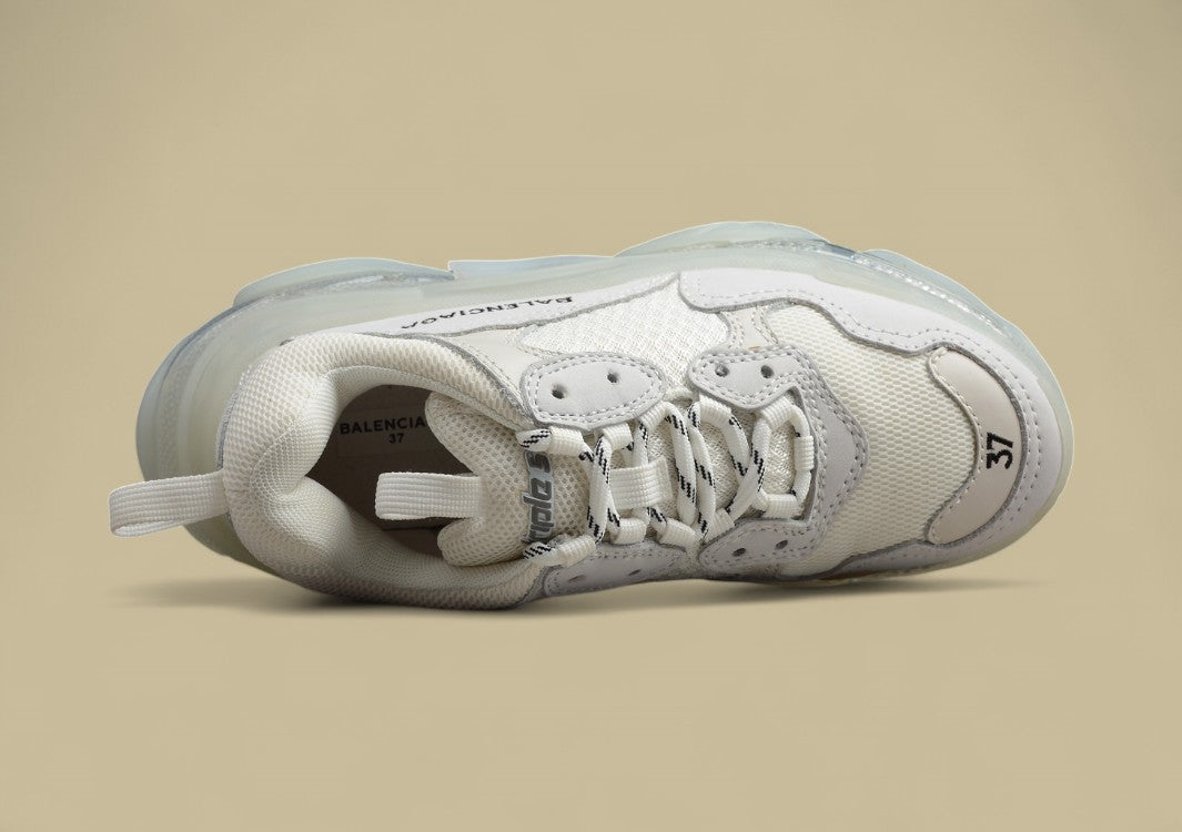 Balenciaga Crystal Air Cushion White Women's Shoes
