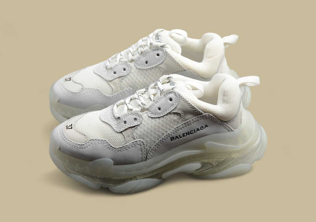 Balenciaga Crystal Air Cushion White Women's Shoes