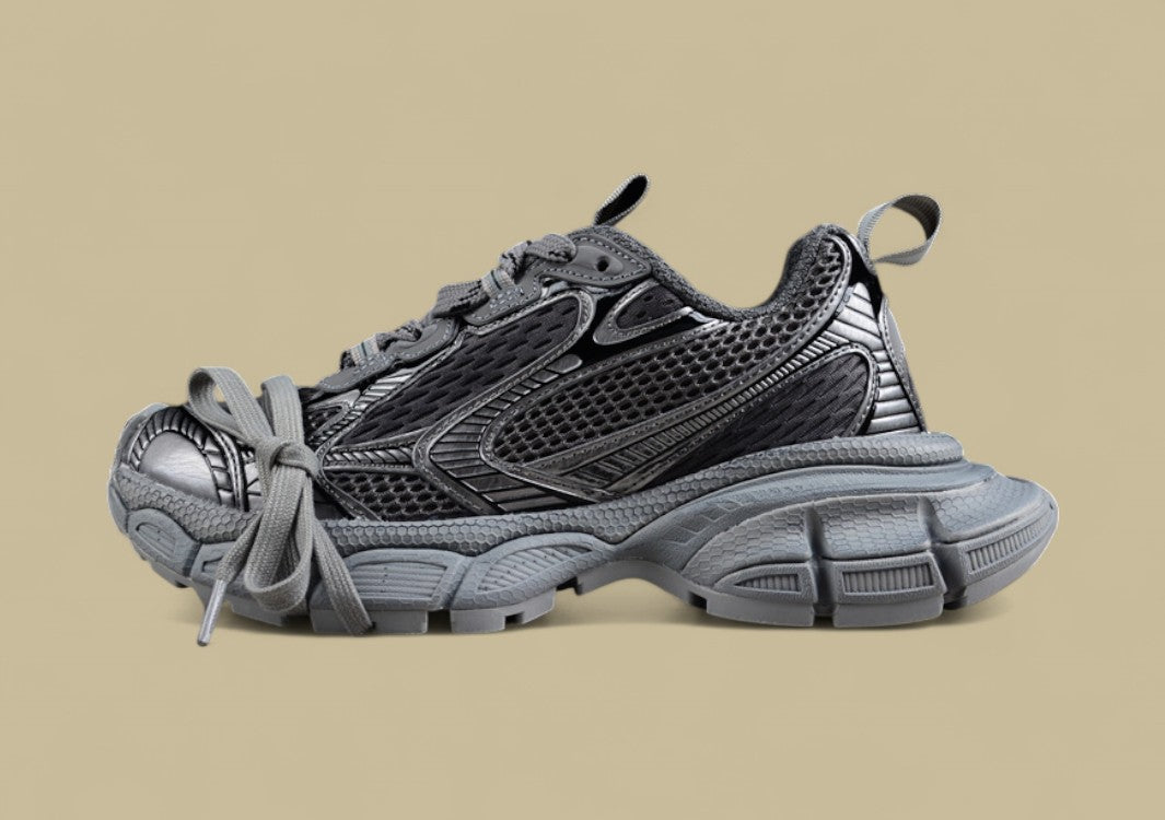 Balenciaga Dark Grey Mesh Runner Sneaker