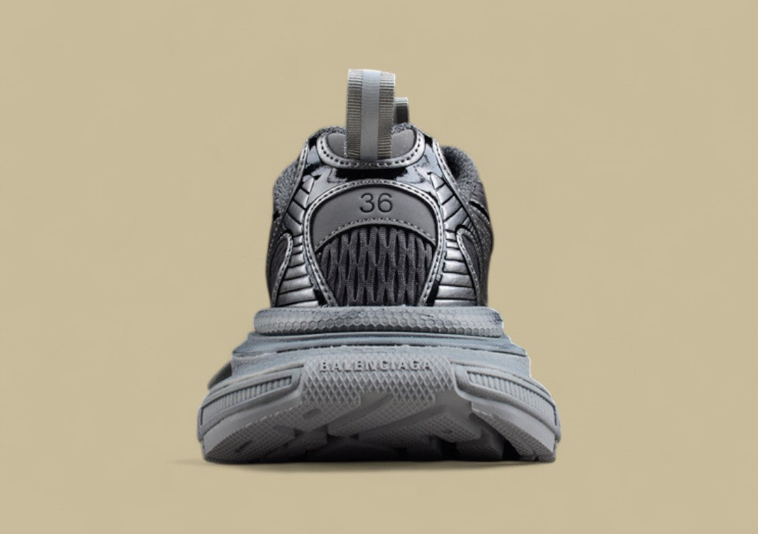 Balenciaga Dark Grey Mesh Runner Sneaker