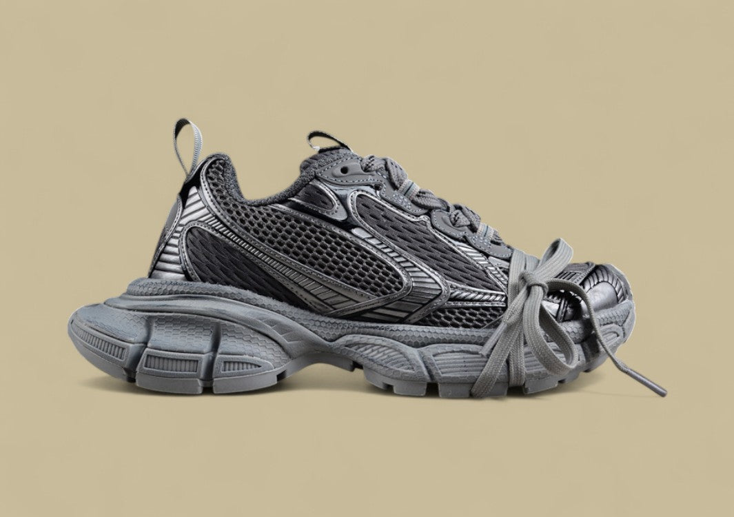 Balenciaga Dark Grey Mesh Runner Sneaker
