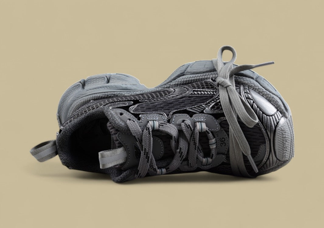 Balenciaga Dark Grey Mesh Runner Sneaker