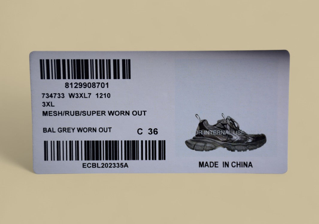 Balenciaga Dark Grey Mesh Runner Sneaker