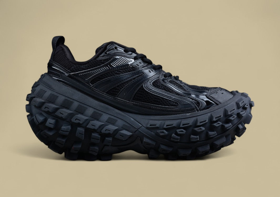 Balenciaga Defender Rubber Platform Sneaker Low-Top Tank Track Design