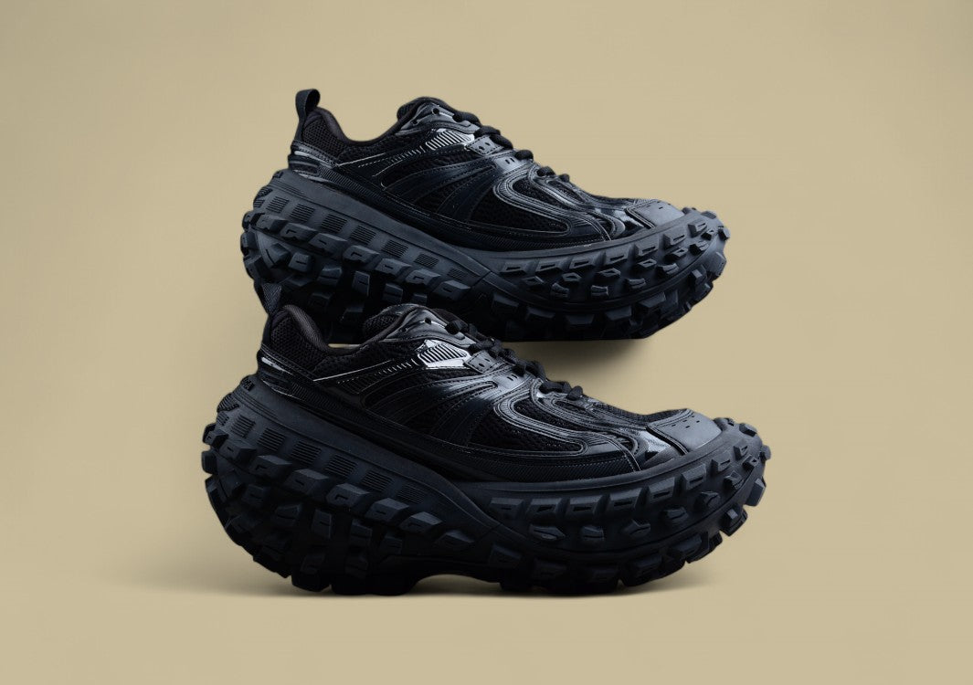 Balenciaga Defender Rubber Platform Sneaker Low-Top Tank Track Design