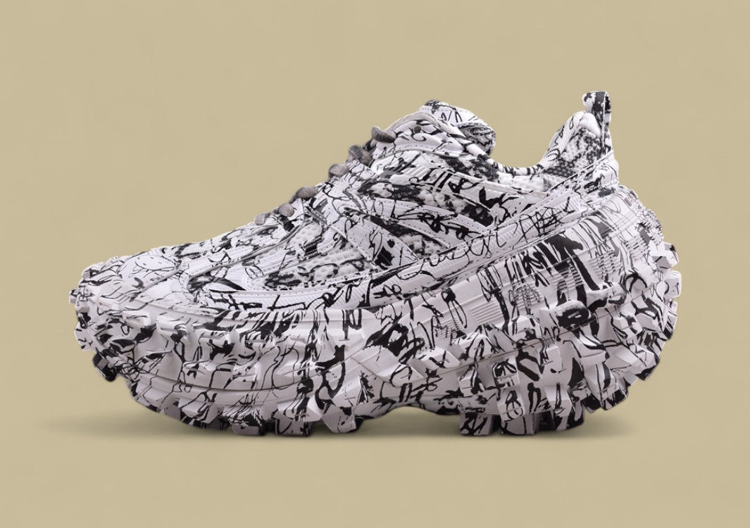 Balenciaga Defender Sneaker – Graffiti White/Black
