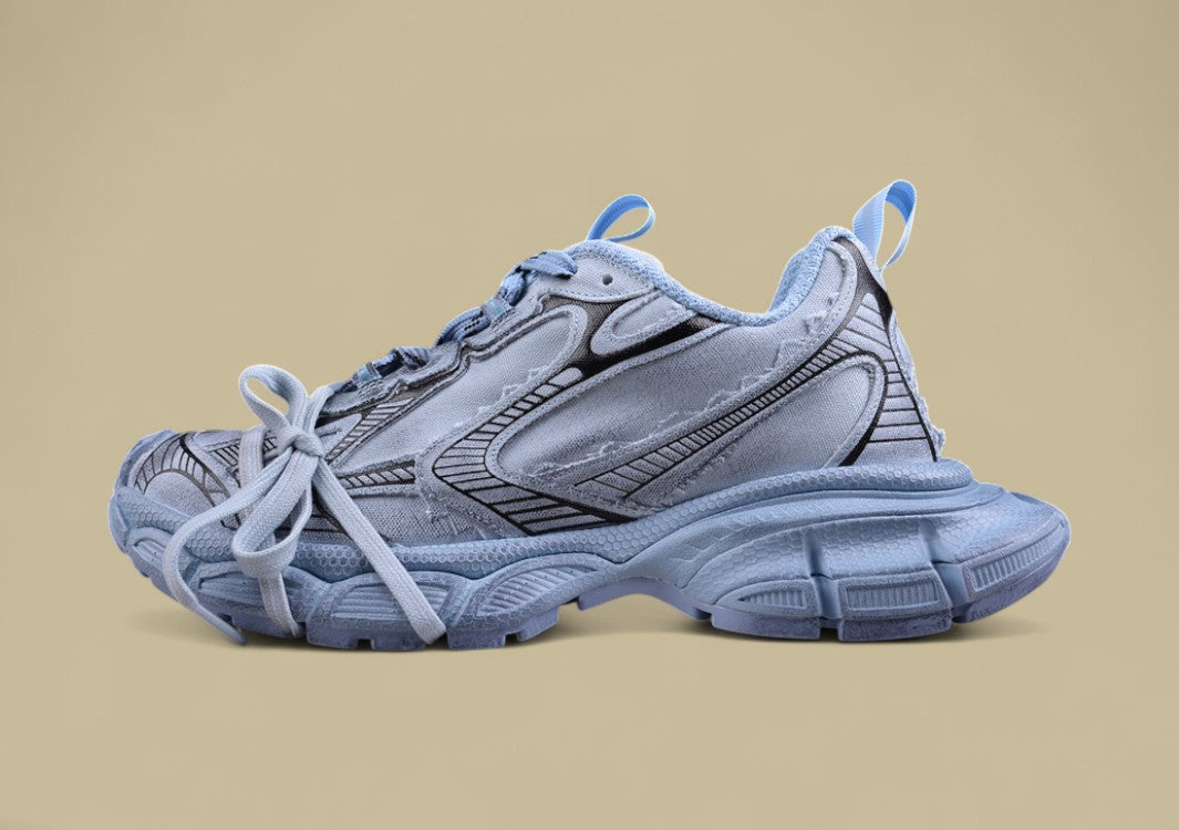 Balenciaga Defender Sneaker – Faded Blue/Black