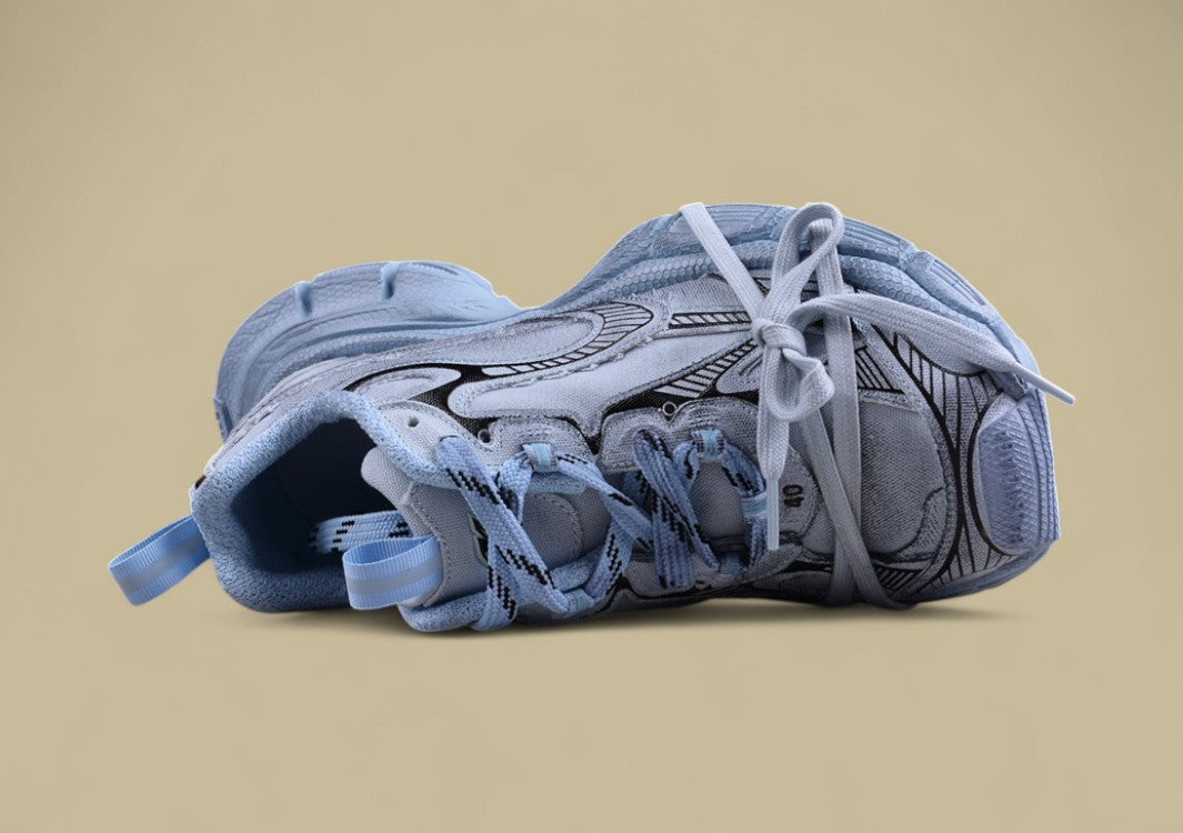 Balenciaga Defender Sneaker – Faded Blue/Black