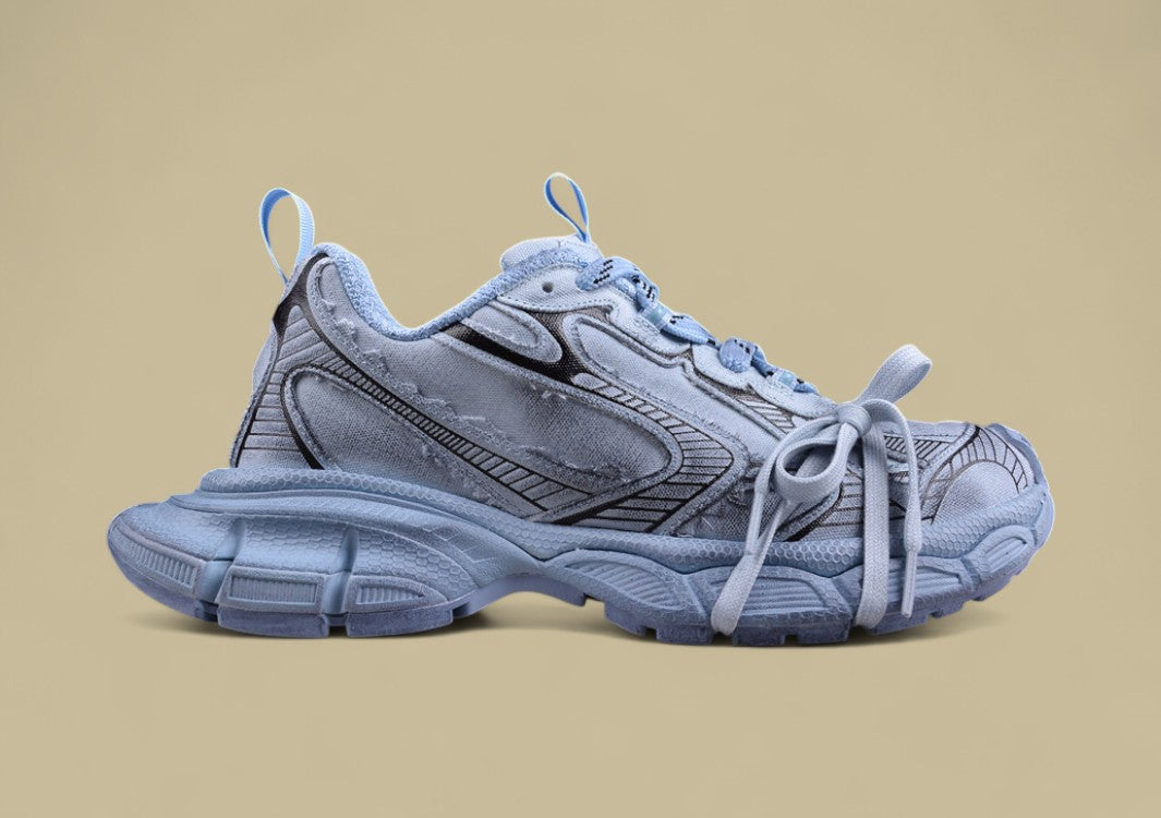 Balenciaga Defender Sneaker – Faded Blue/Black
