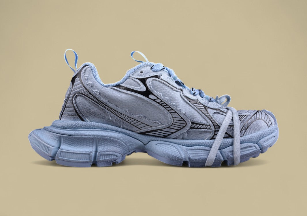 Balenciaga Defender Sneaker – Faded Blue/Black