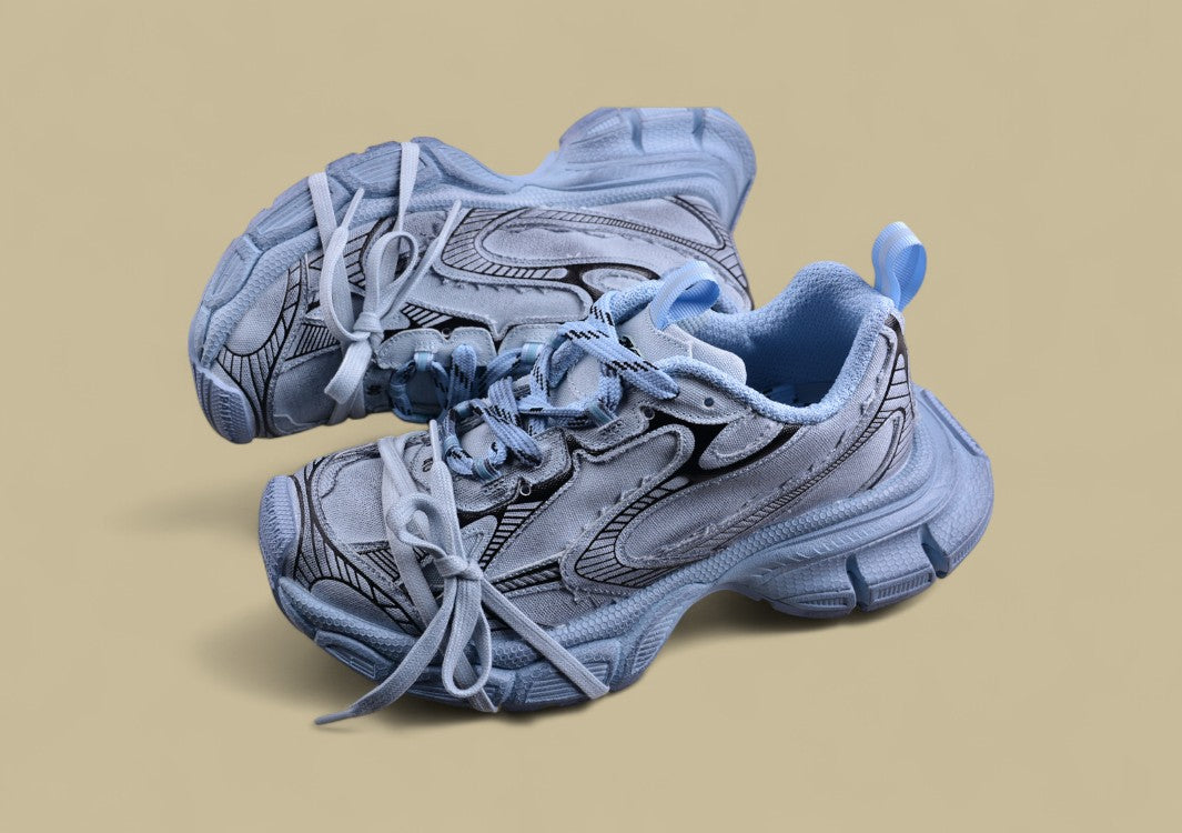 Balenciaga Defender Sneaker – Faded Blue/Black