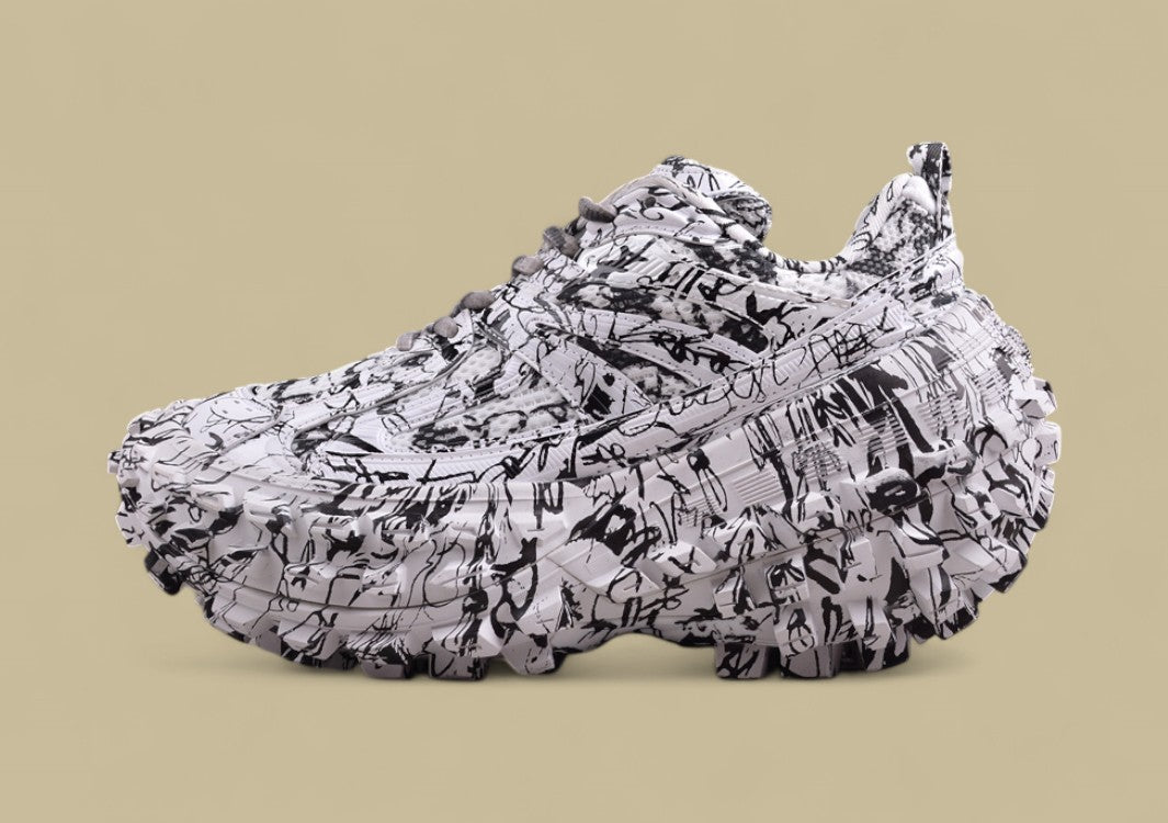 Balenciaga Defender Sneaker – Graffiti White/Black