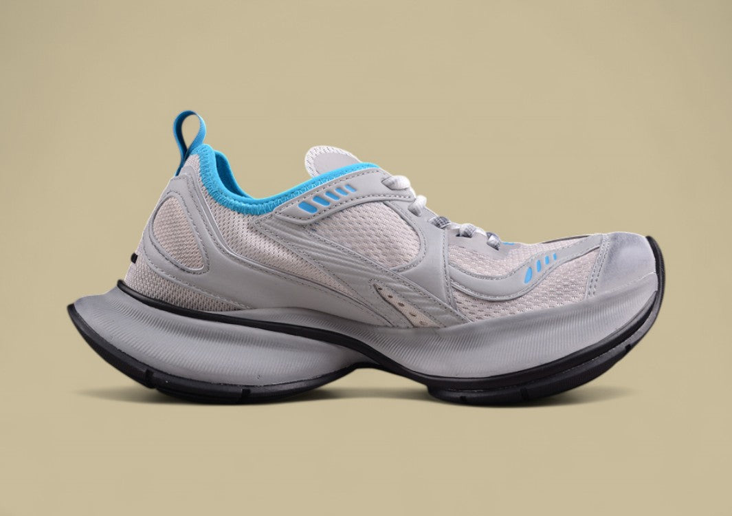 Balenciaga Defender Sneaker – Grey with Blue