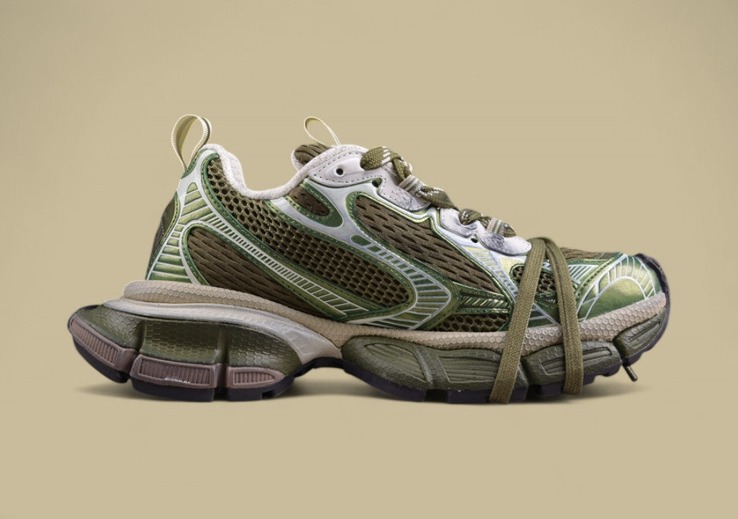 Balenciaga Defender Sneaker – Olive Green