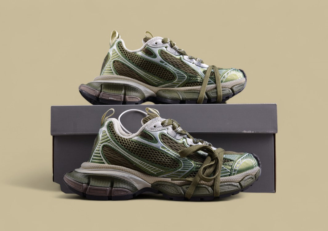Balenciaga Defender Sneaker – Olive Green