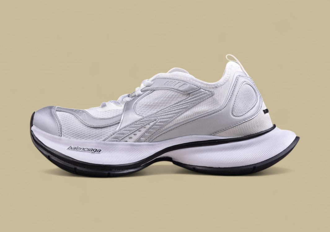 Balenciaga Defender Sneaker – Triple White with Black Sole