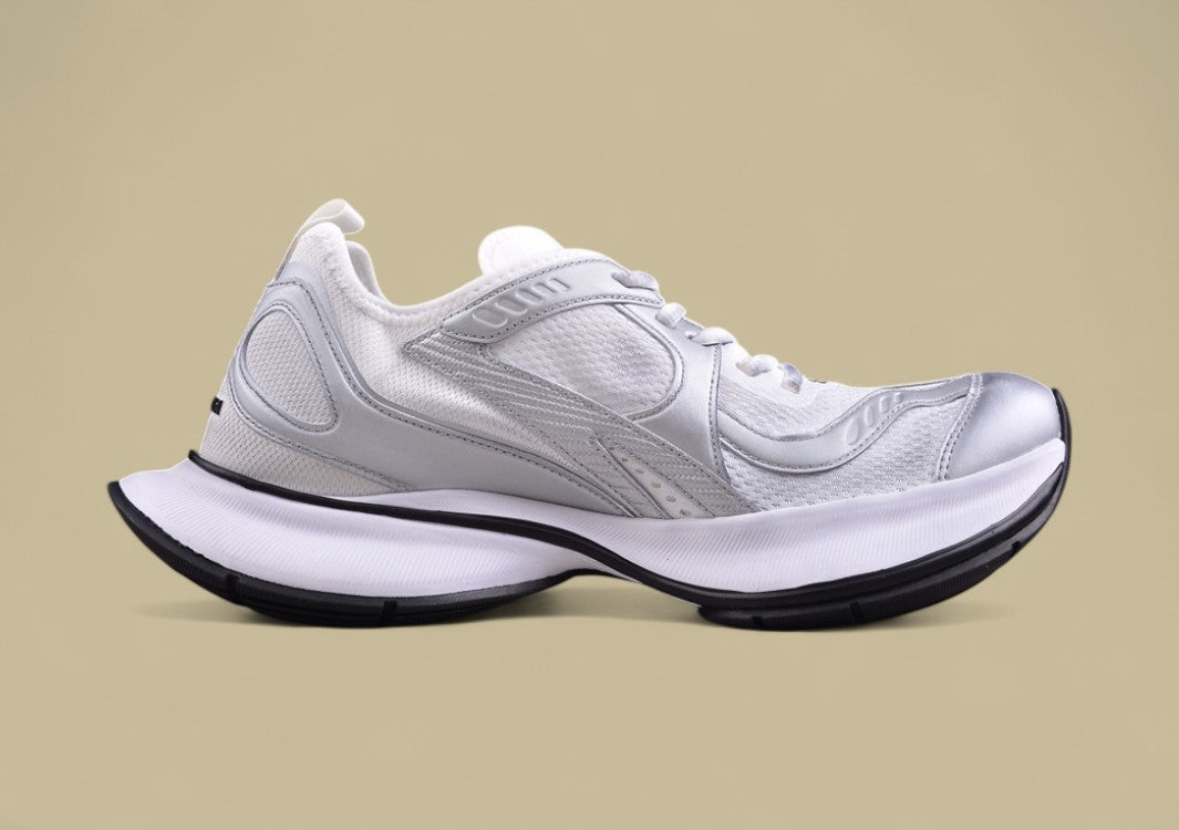 Balenciaga Defender Sneaker – Triple White with Black Sole