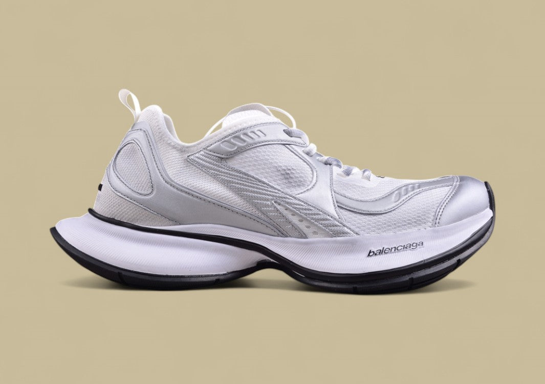 Balenciaga Defender Sneaker – Triple White with Black Sole