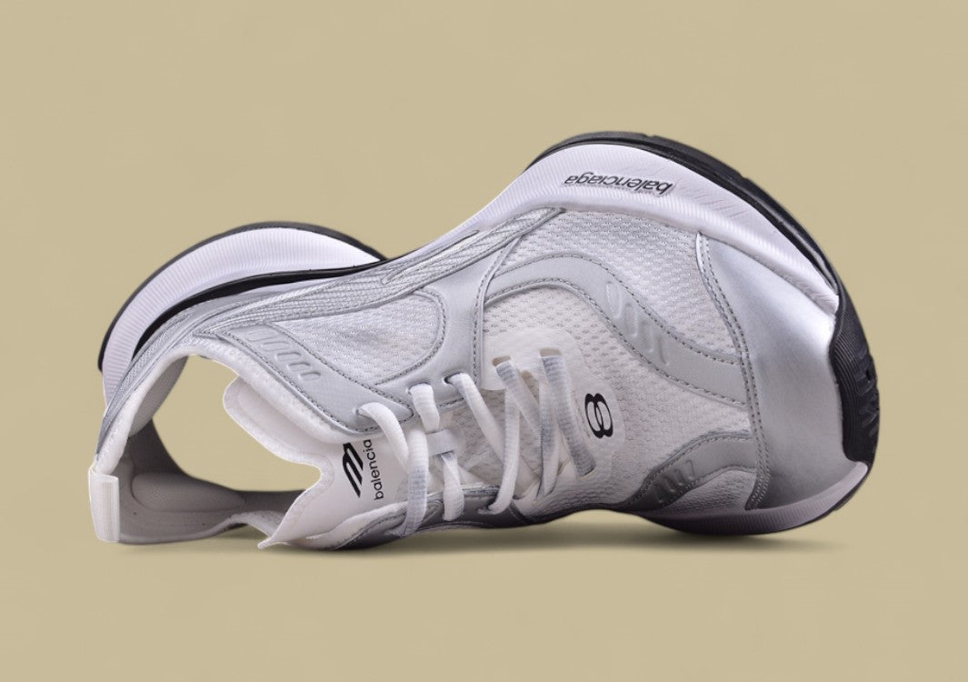 Balenciaga Defender Sneaker – Triple White with Black Sole
