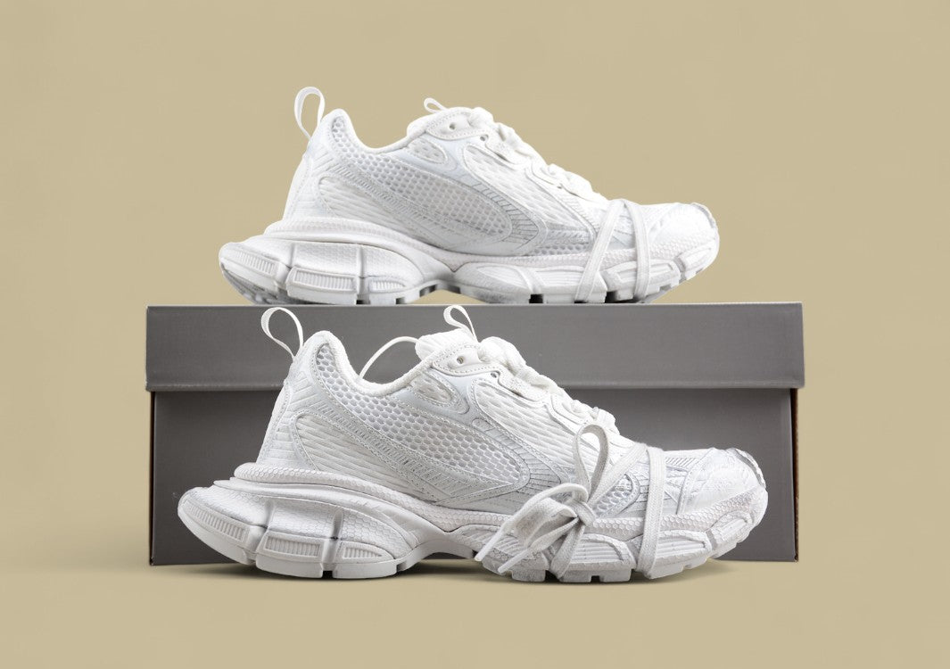 Balenciaga Defender Sneaker – White Mesh