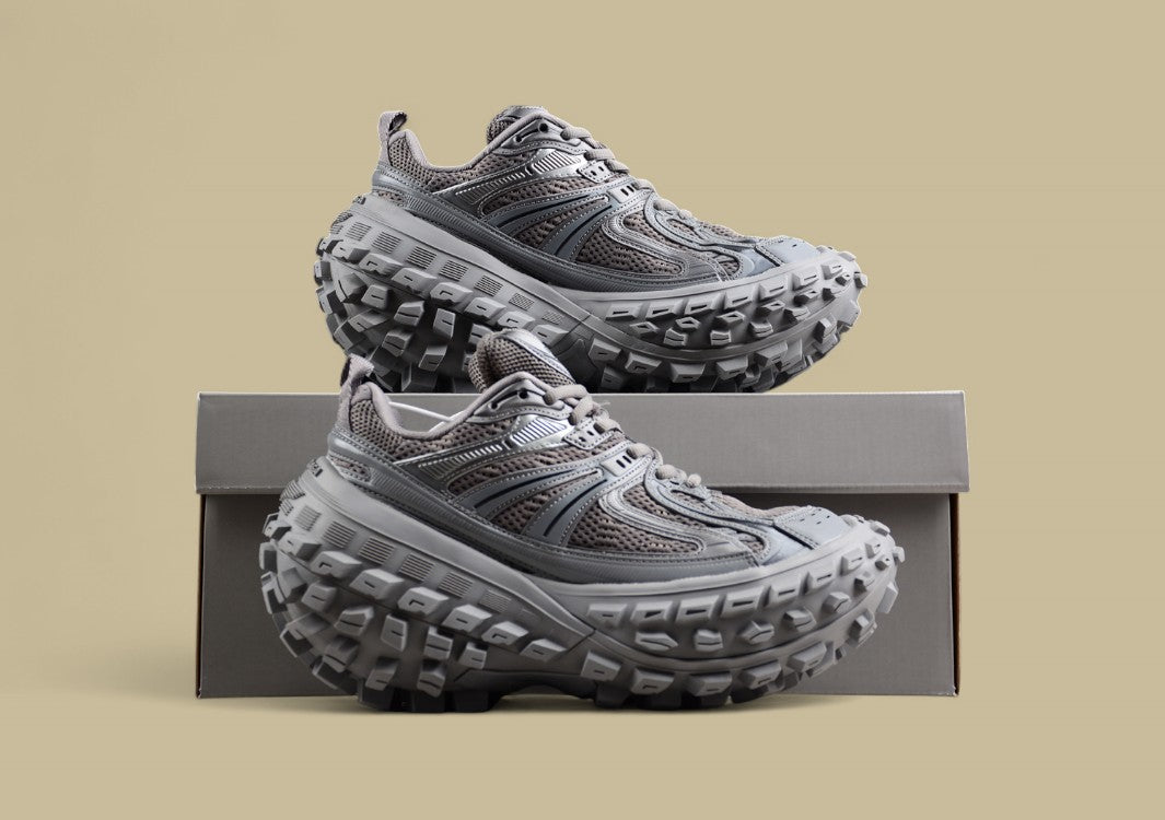 Balenciaga Defender Sneaker in Earth Grey